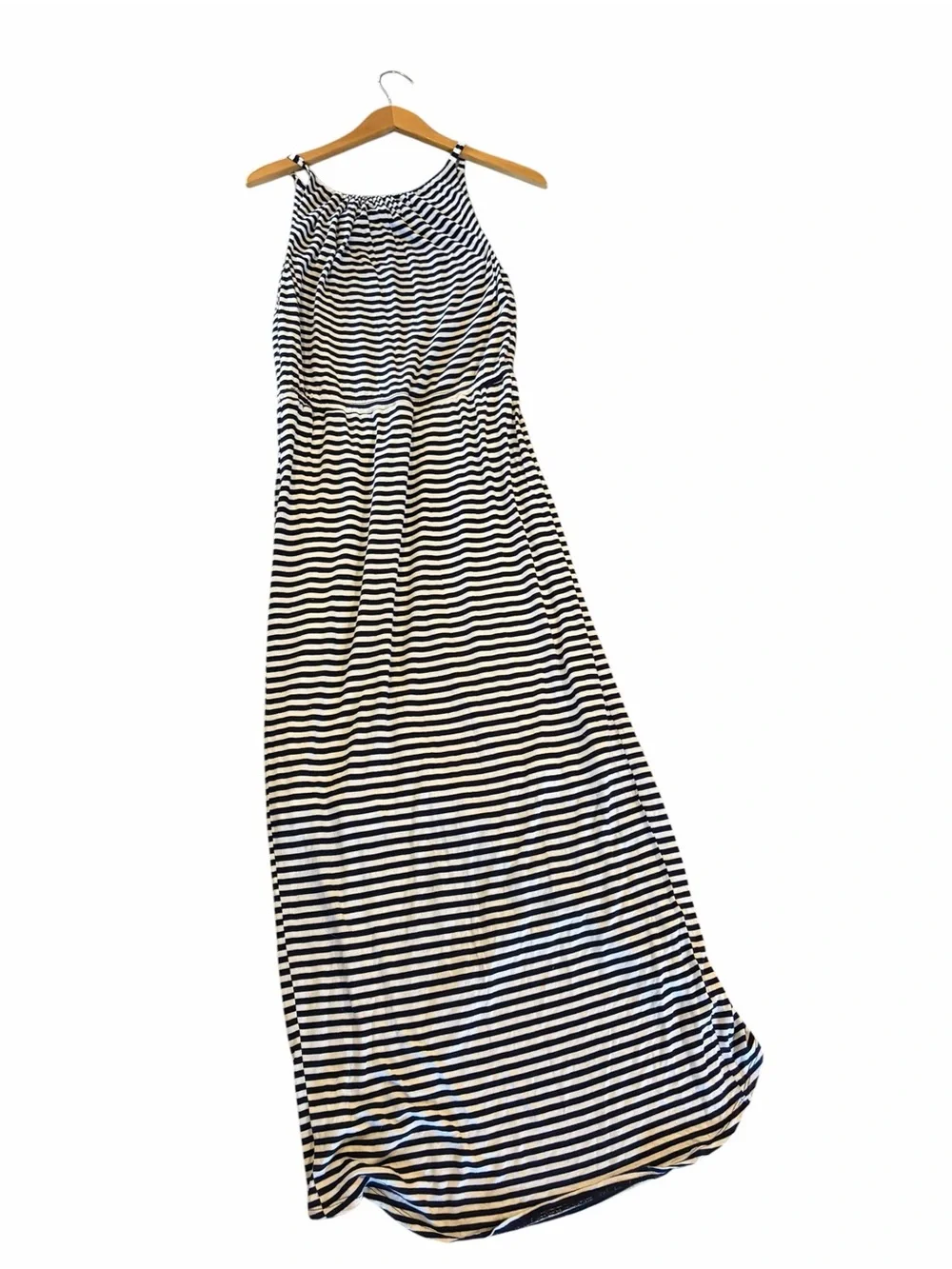 CAbi 5105 Navy Boat Stripe Maxi Dress Size Medium - Picture 6 of 9